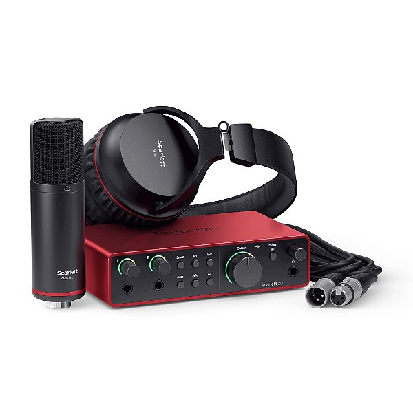Kit De Gravação Scarlett 2i2 Studio 4º Gen - Focusrite