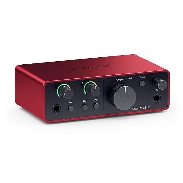 Interface De Áudio 2 Canais Scarlett Solo 4º Gen - Focusrite