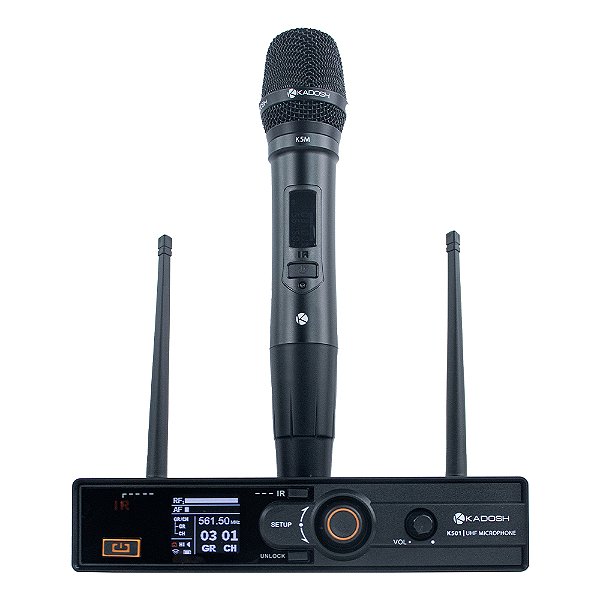 Microfone Profissional De Mão Sem Fio K501m - Kadosh
