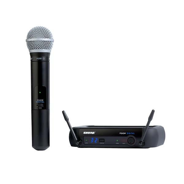 Microfone Profissional De Mão Sem Fio Pgxd24/pg58 X8 - Shure
