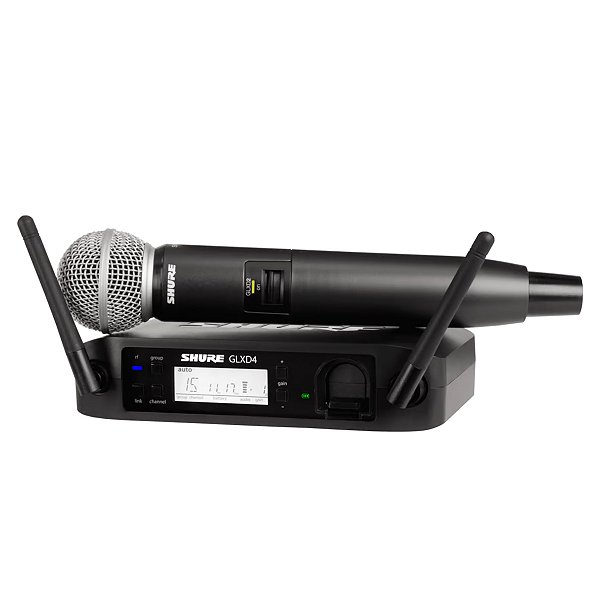 Microfone Pro De Mão Sem Fio Glxd24br/sm58 Z3 - Shure