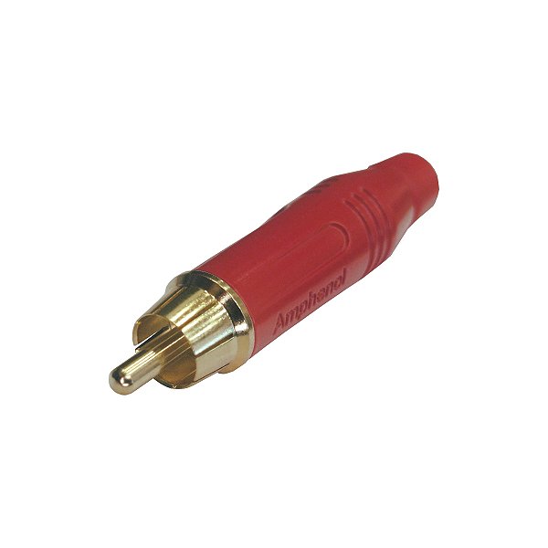 Conector Rca Macho Linha Vermelho Acpr-red - Amphenol