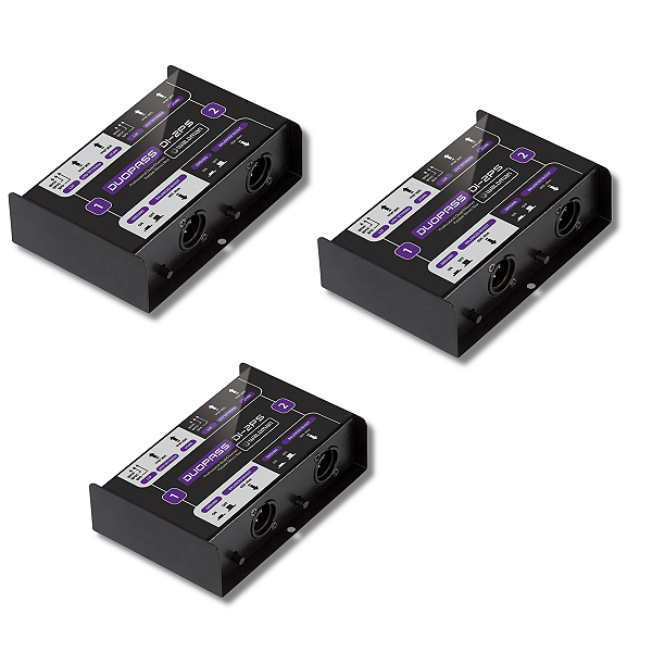 KIT C/3 Direct Box Passivo DUOPASS DI-2PS - WALDMAN (11695)