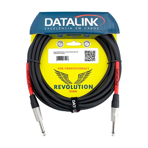 Cabo Para Instrumento P10/P10 3m 0,50mm² RI032 REVOLUTION - DATALINK
