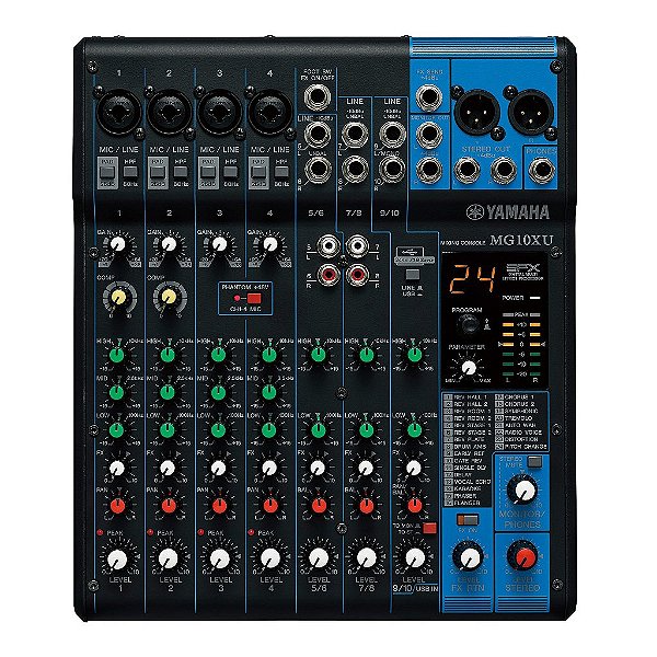 Mesa de Som Analogica 10 Canais 120V Yamaha MG10XU