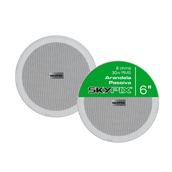 Par Arandelas 6” 30w Skypix Sk-ar650 Redonda