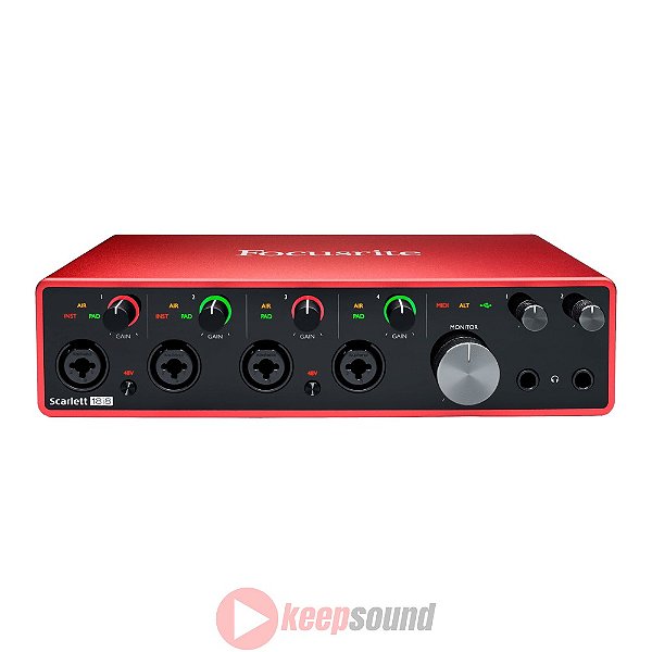 Interface de Áudio 18 canais SCARLETT 18i8 3ª Geração - FOCUSRITE