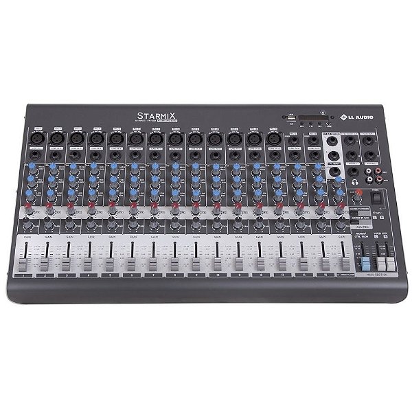 Mesa De Som 16 Canais STARMIX XMS 1602 D - LL Áudio