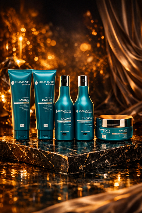 Kit Cachos Perfeitos com Shampoo, Condicionador, Leave-In e Máscara