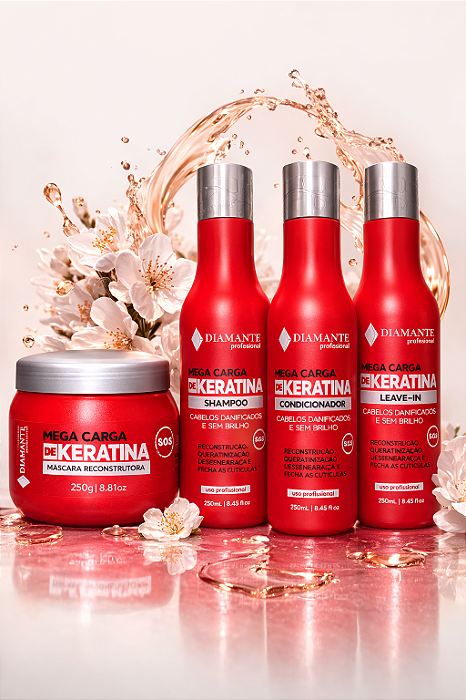 Kit Mega Carga Keratina - Reconstrução capilar