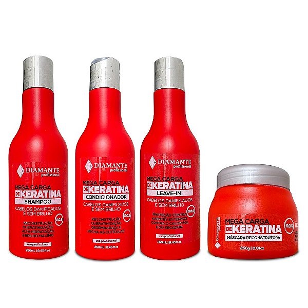 Kit Mega Carga Keratina - Reconstrução capilar