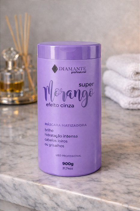 Máscara Super efeito Cinza Morango 900g