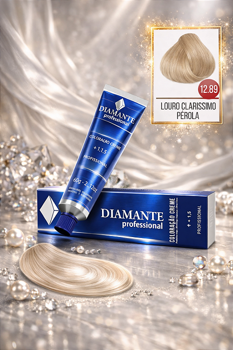 Coloração Diamante 12.89 - Louro Claríssimo Pérola