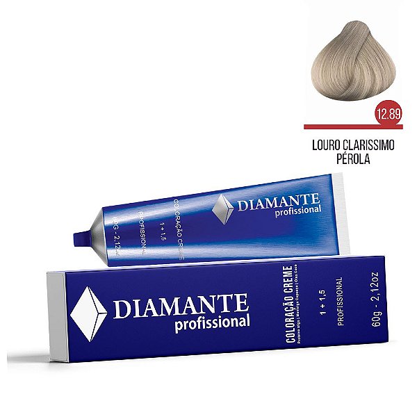 Coloração Diamante 12.89 - Louro Claríssimo Pérola