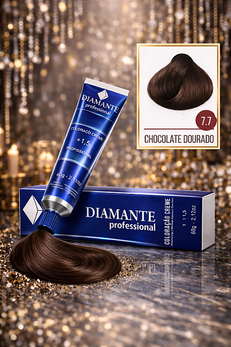 Coloração Diamante 7.7 - Chocolate Dourado