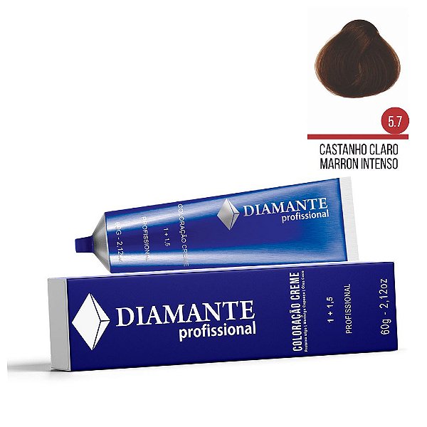 Coloração Diamante 5.7 - Castanho Claro Marron Intenso
