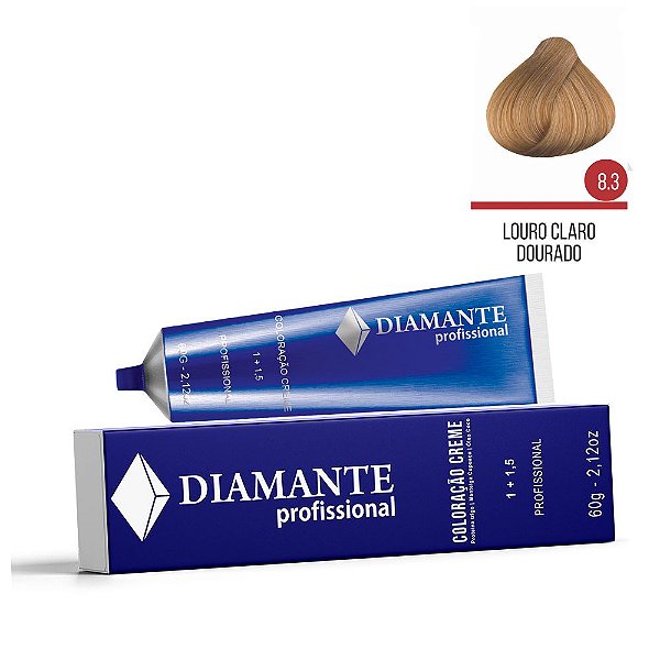 Coloração Diamante 8.3 - Louro Claro Dourado