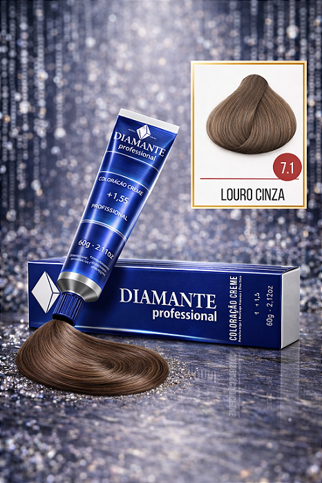 Coloração Diamante 7.1 - Louro Cinza