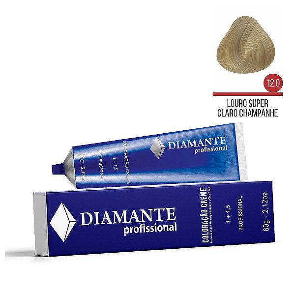 Coloração Diamante 12.0 - Louro Super Claro Champagne