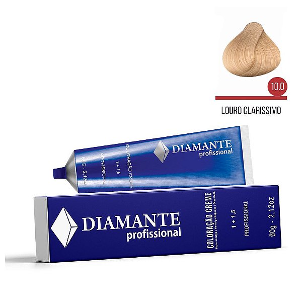 Coloração Diamante 10.0 - Louro Claríssimo 60 g