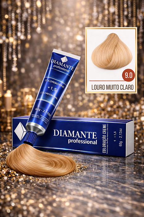 Coloração Diamante 9.0 - Louro Muito Claro