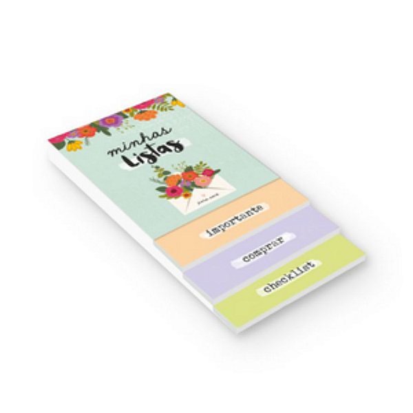 Bloco Anotações Cartões Gigantes - Linha Florir