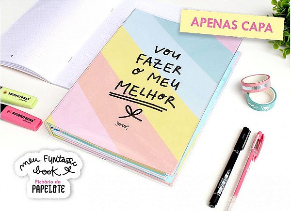 CASE FICHÁRIO FUNBOOK VOU FAZER O MEU MELHOR