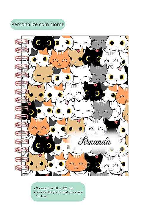 Agenda Cats Personalizada A5
