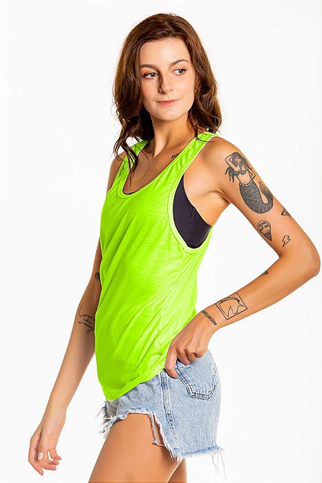 Regata Nadador Dry Comfort Verde Neon