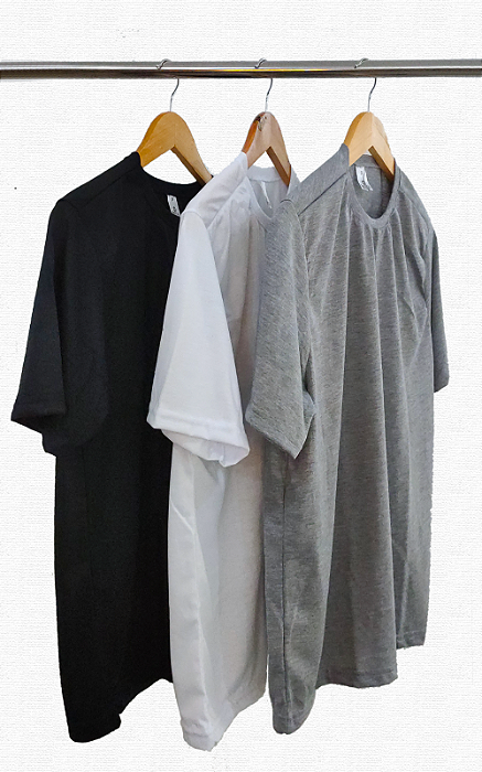 Kit 3 Camiseta 100% Poliester