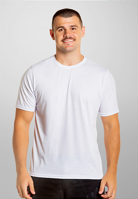 Camiseta 100% algodão penteado Branco