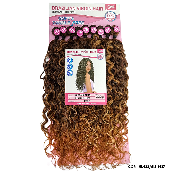 Cabelo Cacheado Organico Linda Mulher 90cm Fashion Line