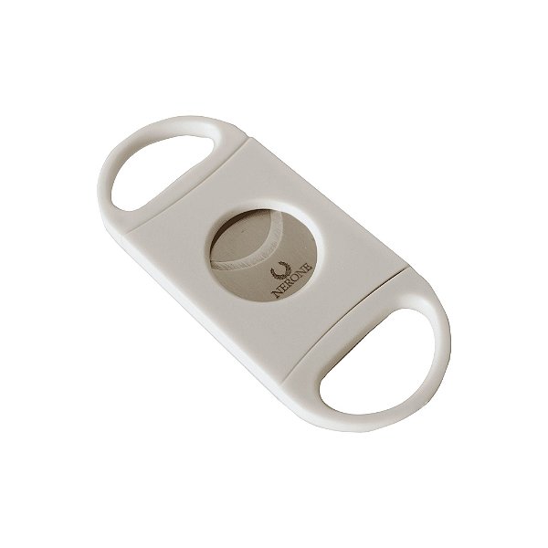 Cortador de Charutos Plástico Lâmina Dupla Basic Nerone Branco Un.
