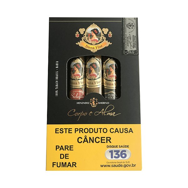 Charuto Dona Flor Corpo e Alma  Caixa c/ 3 Un.