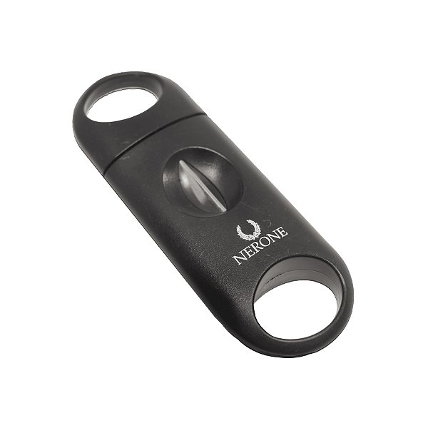 Cortador de Charutos Plástico V-Cut Nerone Preto