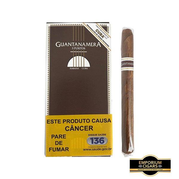 Charuto Guantanamera Puritos Caixa c/05 Unid.