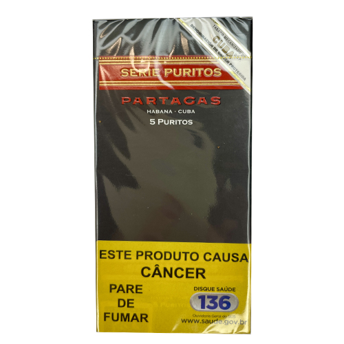 Charuto Partagás Puritos Caixa C/ 5 Unid.