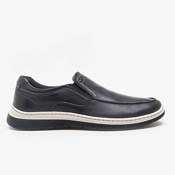 MOCASSIM LEAVE SLIP PRETO DEMOCRATA