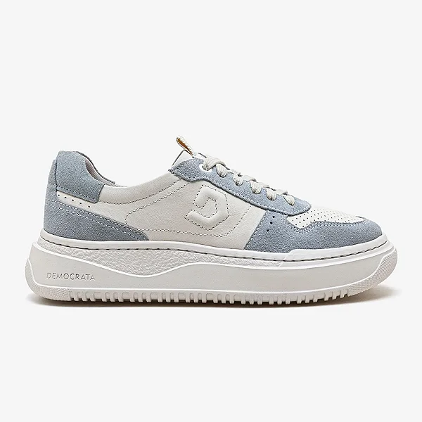 SAPATENIS FEM BLOCK AZUL CL/OFF WHITE DEMOCRATA