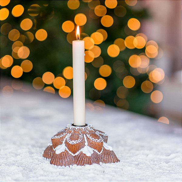 Candelabro Gingerbread - Doce Mel