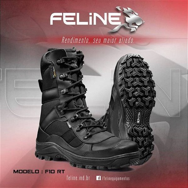 COTURNO F10 RT PRETO - FELINE