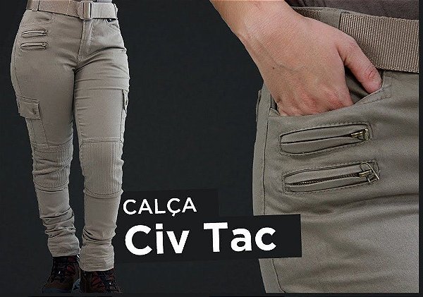 CALÇA CIV TAC AREIA - TREME TERRA