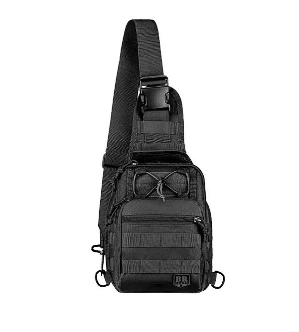 BOLSA DE OMBRO PATRULHA PRETO - BR FORCE