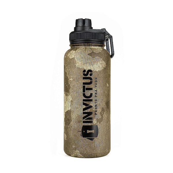 GARRAFA TÉRMICA WARRIOR 950ML 2.0 CAMUFLADO VERDE - INVICTUS