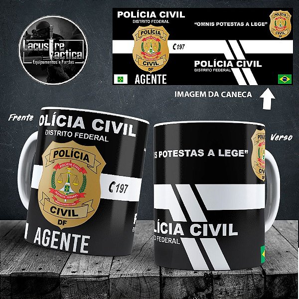 CANECA BRANCA PCDF - AGENTE