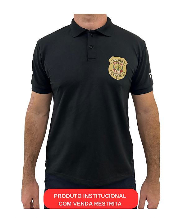 CAMISETA MASCULINA POLO PCDF