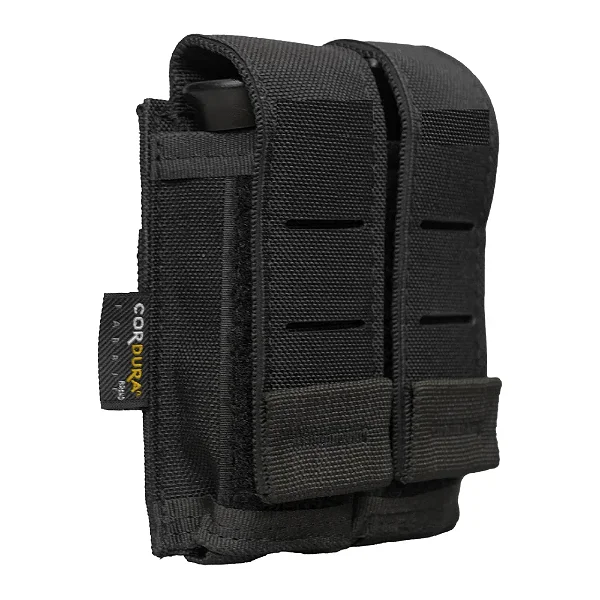 PORTA CARREGADOR DE PISTOLA DUPLO LASER CUT PRETO - COMANFY