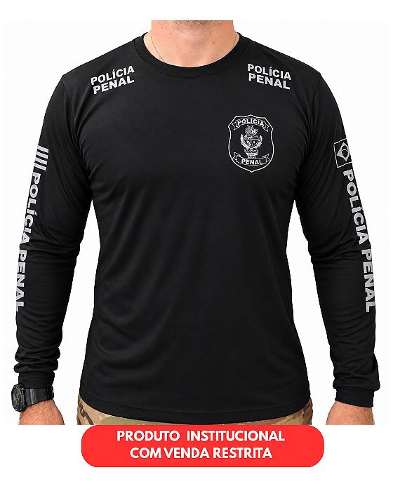CAMISETA MASCULINA MALHA FRIA LONGA BASE D´ÁGUA PPGO