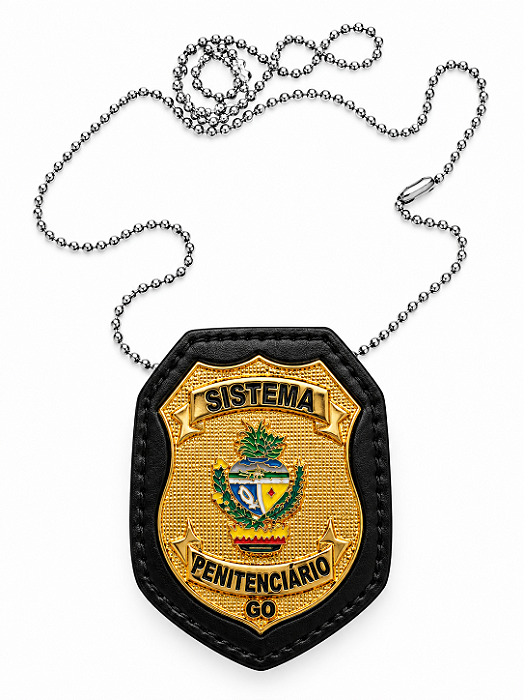 DISTINTIVO COURO SISTEMA PENITENCIÁRIO GOIÁS