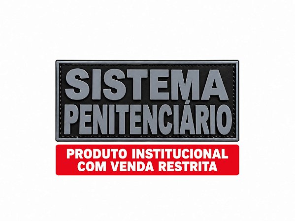 PATCH EMBORRACHADO COSTAS SISTEMA PENITENCIÁRIO